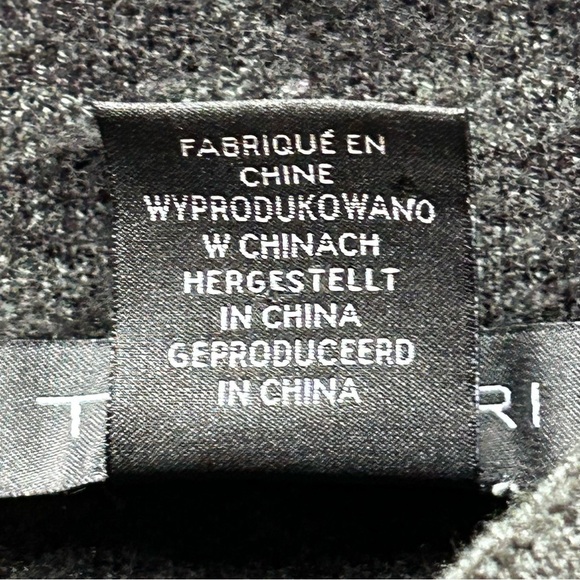 Tahari Green and Black Houndstooth Mock Turtleneck Sweater Size L - Picture 6 of 8